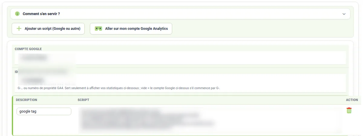 Quels outils d’analyse sont disponibles – capture d’écran 3